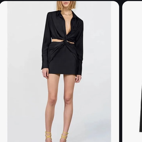 Gauge81 X Revolve Black Tokai Cutout Dress XXS Fits like An XS - Picture 1 of 6